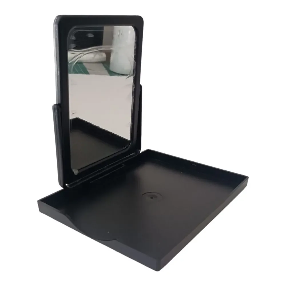 2 Mary Kay Standing Face Mirror NEW‎ Folds Stand Tray Black Consultant Supplies.